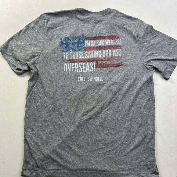COLE SWINDELL Size XL T-Shirt Tee America Patriotic Military Appreciation - Picture 2 of 3